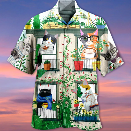 Cat Good Morning Fresh - Hawaiian Shirt - Owl Ohh - Owl Ohh