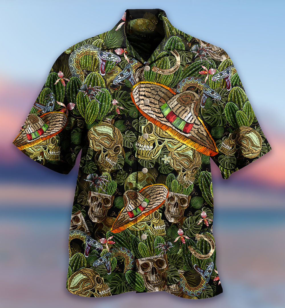 Skull Love Cactus Style - Hawaiian Shirt - Owl Ohh - Owl Ohh