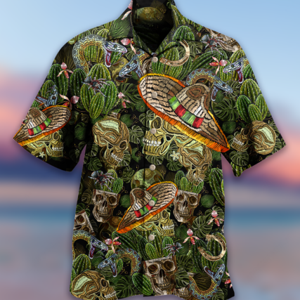 Skull Love Cactus Style - Hawaiian Shirt - Owl Ohh - Owl Ohh