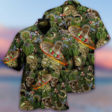 Skull Love Cactus Style - Hawaiian Shirt - Owl Ohh - Owl Ohh