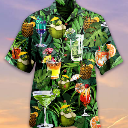 Cocktail And Fruit Hello Summer - Hawaiian Shirt - Owl Ohh - Owl Ohh