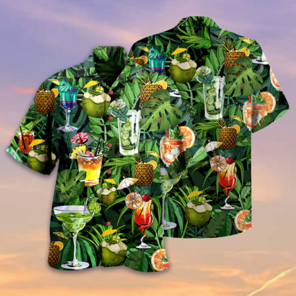 Cocktail And Fruit Hello Summer - Hawaiian Shirt - Owl Ohh - Owl Ohh