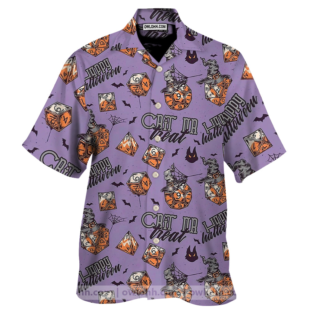 DnD Crit Or Treat Happy Halloween - Hawaiian Shirt - Owl Ohh-Owl Ohh