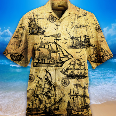 Sailing Vintage In Beautiful Life - Hawaiian Shirt - Owl Ohh - Owl Ohh
