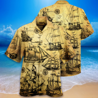 Sailing I Plan To Go Sailing Vintage Sail - Hawaiian Shirt - Owl Ohh - Owl Ohh