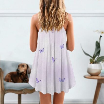 Dog Love Purple Flower Dachshund - Summer Dress - Owl Ohh - Owl Ohh
