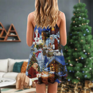 Christmas Jesus Is The Best Gift Ever - V-neck Sleeveless Cami Dress - Owl Ohh - Owl Ohh