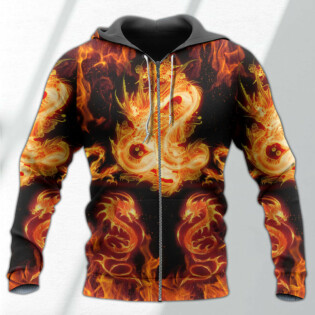 Dragon And Fireball Madness - Hoodie - Owl Ohh - Owl Ohh
