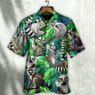 Lemur Madagascar In The Jungle - Hawaiian Shirt - Owl Ohh-Owl Ohh
