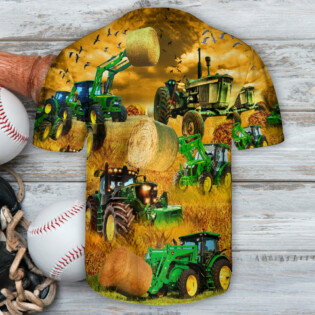 Tractor Better On The Farm - Baseball Jersey - Owl Ohh - Owl Ohh