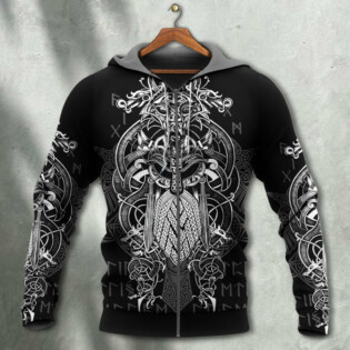 Viking Warrior Blood Pattern - Hoodie - Owl Ohh - Owl Ohh