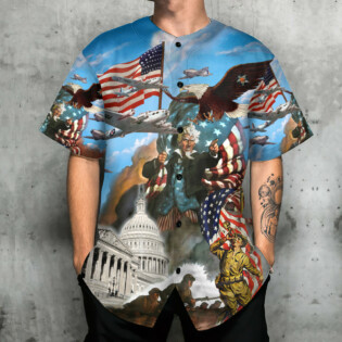 America War And Peace - Baseball Jersey - Owl Ohh - Owl Ohh