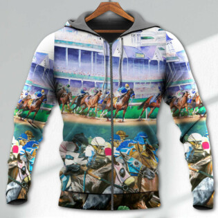 Horse Racing We Love Amazing Vibe - Hoodie - Owl Ohh - Owl Ohh
