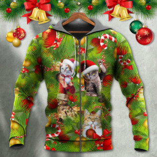 Christmas Cat It's Lazy Day - Hoodie - Owl Ohh - Owl Ohh