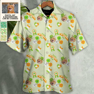 St Patrick's Day Love The Day Went Custom Photo - Hawaiian Shirt - Personalized Photo Gifts for men and women, kids - Owl Ohh