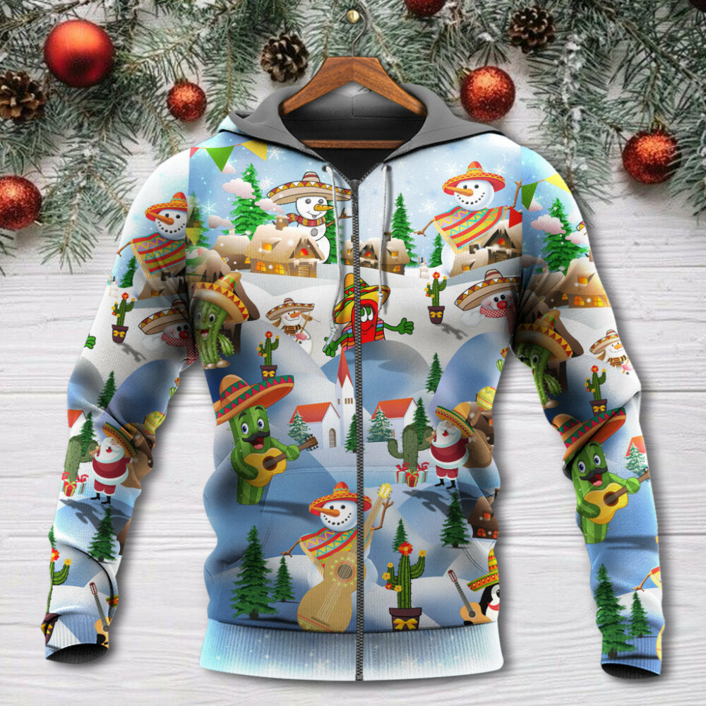 Christmas Mexican Say Merry Xmas - Hoodie - Owl Ohh - Owl Ohh