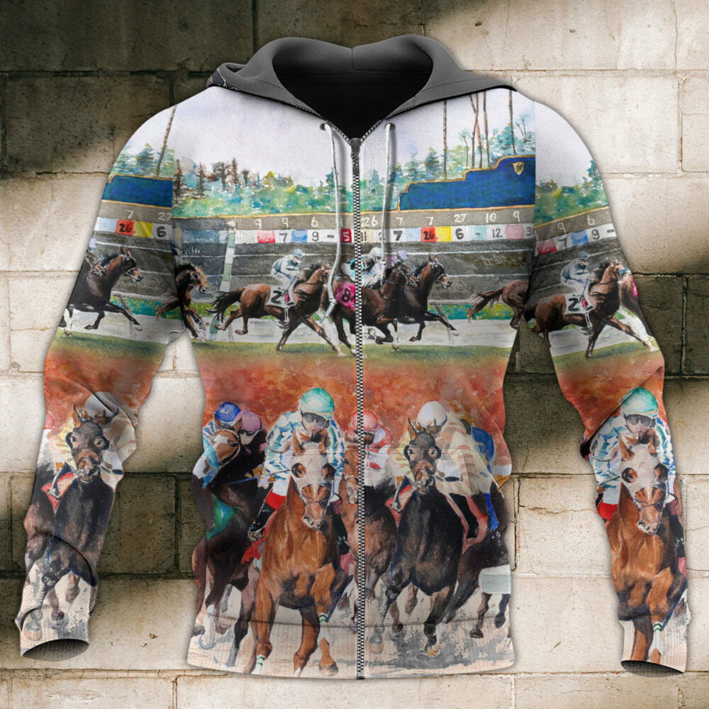 Horse Racing Wild Power - Hoodie - Owl Ohh - Owl Ohh