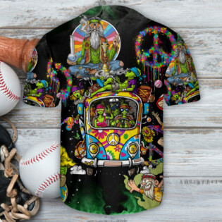 Hippie Smokey Life Art - Baseball Jersey - Owl Ohh - Owl Ohh