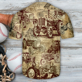 Tractor Farm All I Want To Do Is Work On My Farm - Baseball Jersey - Owl Ohh - Owl Ohh