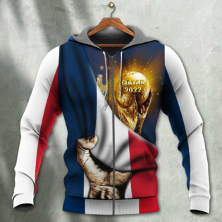 World Cup Qatar 2022 France Will Be The Champion Flag Vintage - Hoodie - Owl Ohh - Owl Ohh