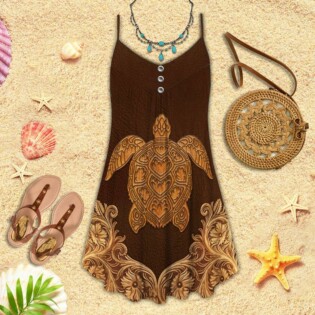Turtle Is Beach Soul Leather Style - Summer Dress - Owl Ohh - Owl Ohh