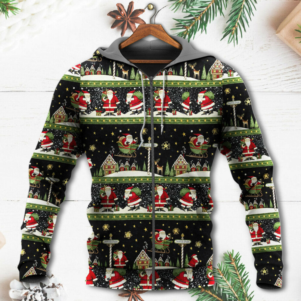 Christmas Santa Claus Big Night - Hoodie - Owl Ohh - Owl Ohh