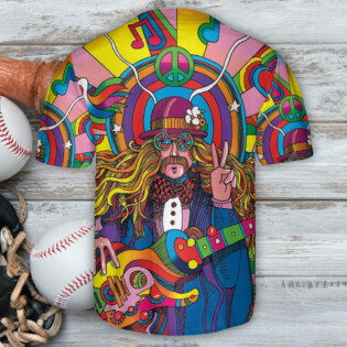Hippie Rock Music Lover Heal Soul - Baseball Jersey - Owl Ohh - Owl Ohh
