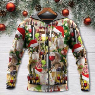 Christmas Wine For A Christmas Night - Hoodie - Owl Ohh - Owl Ohh