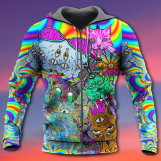 Hippie Cat Break My Mind - Hoodie - Owl Ohh - Owl Ohh