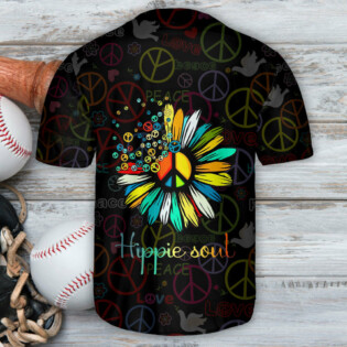 Hippie Sunflower Soul Life - Baseball Jersey - Owl Ohh - Owl Ohh