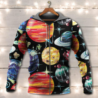 Planet Black Art Style - Hoodie - Owl Ohh - Owl Ohh