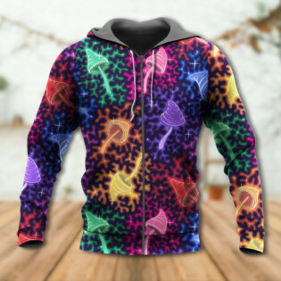Mushroom Galaxy Rainbow Colorful Bright - Hoodie - Owl Ohh - Owl Ohh