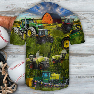 Tractor Just One More Tractor I Promise - Baseball Jersey - Owl Ohh - Owl Ohh