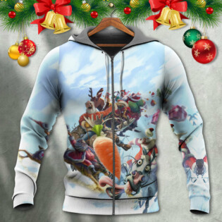 Christmas Santa Happy Funny Christmas - Hoodie - Owl Ohh - Owl Ohh