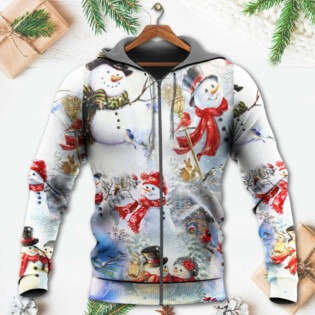 Snowman Christmas Merry Xmas - Hoodie - Owl Ohh - Owl Ohh
