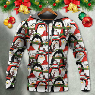 Christmas Penguin Cute Christmas Holiday - Hoodie - Owl Ohh - Owl Ohh