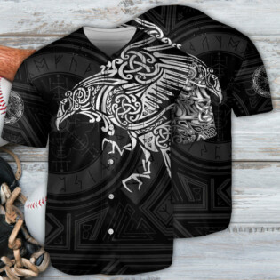 Viking Valhalla The Ravens - Baseball Jersey - Owl Ohh - Owl Ohh