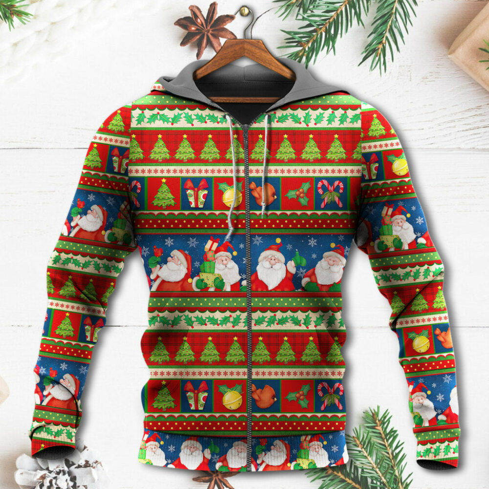 Christmas Santa Claus Happy Xmas - Hoodie - Owl Ohh - Owl Ohh