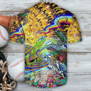 Hippie Turtle Music Vibe - Baseball Jersey - Owl Ohh - Owl Ohh