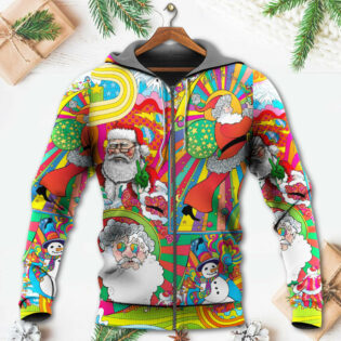 Hippie Santa Merry Xmas - Hoodie - Owl Ohh - Owl Ohh