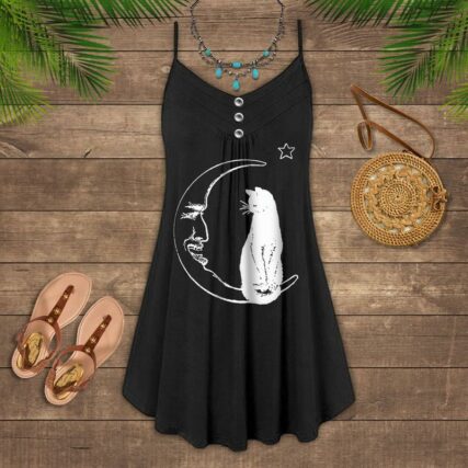 Cat Love Summer Vibes Unique - Summer Dress - Owl Ohh - Owl Ohh