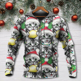 Christmas Meowy Xmas Cat Lover - Hoodie - Owl Ohh - Owl Ohh