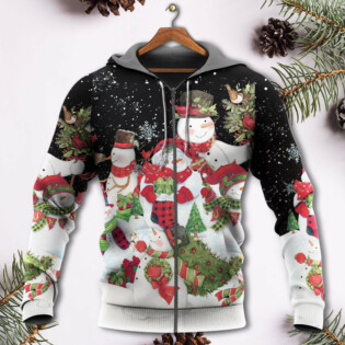 Christmas Cutie Snowman Happy Xmas Cardinal - Hoodie - Owl Ohh - Owl Ohh