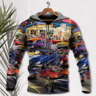 Car Classic Muscle Car Service - Hoodie - Owl Ohh - Owl Ohh