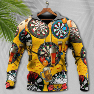 Dart And Beer Love Life Stle - Hoodie - Owl Ohh - Owl Ohh