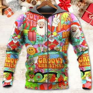 Christmas Hippie Santa Bus Peace - Hoodie - Owl Ohh - Owl Ohh