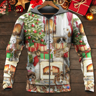 Christmas Dog Lover Merry Lovely Xmas - Hoodie - Owl Ohh - Owl Ohh