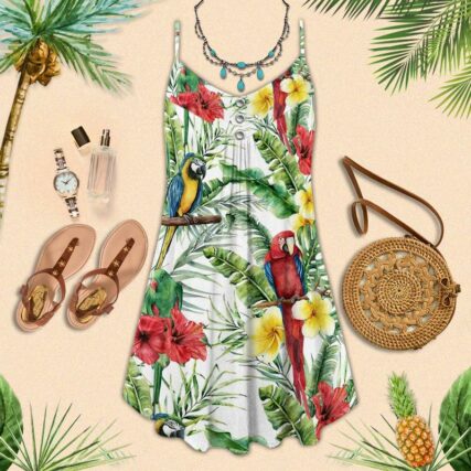 Parrot Is Calling And I Must Go - Summer Dress - Owl Ohh - Owl Ohh