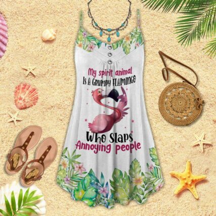 Flamingo Loves Summer Tropical Vibes Amazing - Summer Dress - Owl Ohh - Owl Ohh