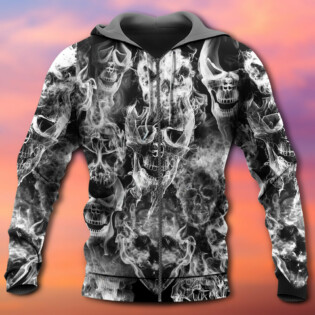 Skull Smoke Kill This Life - Hoodie - Owl Ohh - Owl Ohh